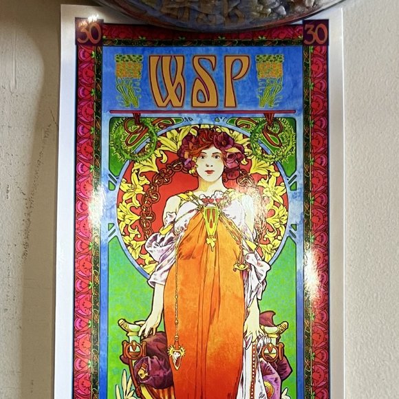 MINT/NM Widespread Panic 30th Anniversary Art Handbill Signed Bob Masse, 7” x 3” - Picture 2 of 4